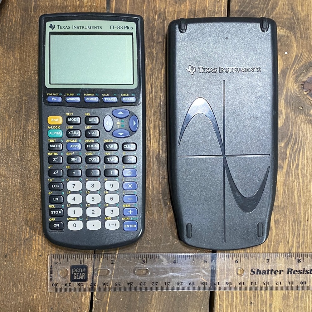 Texas Instruments TI-83 Plus Graphing Calculator - Black and Blue - Picture 11 of 12